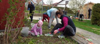 Gartenaktion der Kindertagesstätte Marienheim